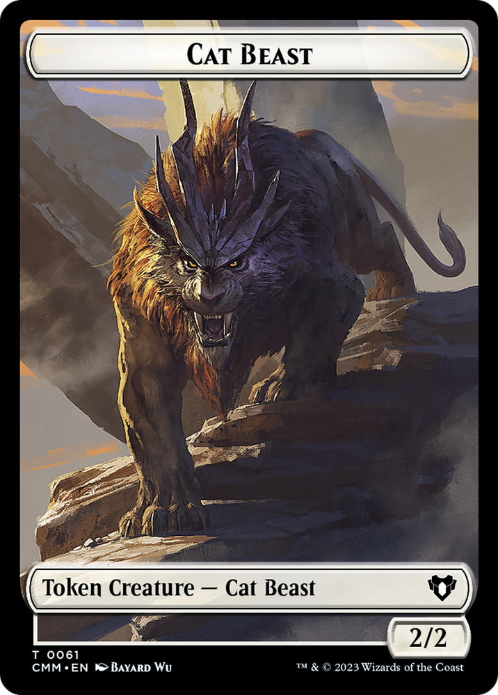Cat Beast (TCMM-061) - Commander Masters Tokens