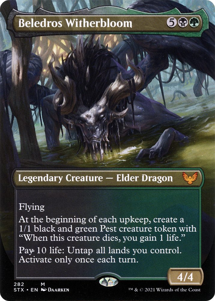 Beledros Witherbloom (Borderless) (STX-282) - Strixhaven: School of Mages (Borderless)