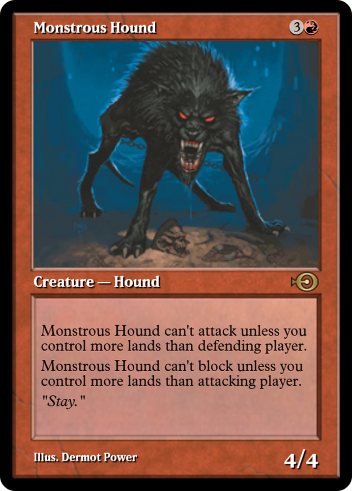 Monstrous Hound (PRM-32194) - Magic Online Promos Foil