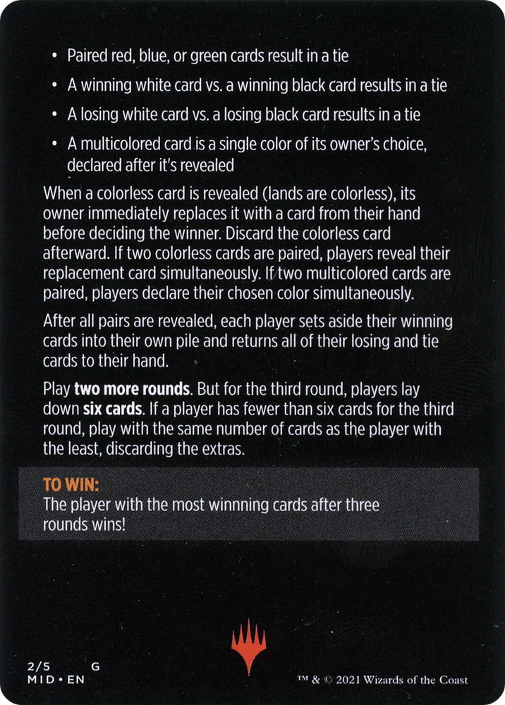 Day Vs. Night // Day vs. Night (cont'd) (MMID-002) - Innistrad: Midnight Hunt Minigames