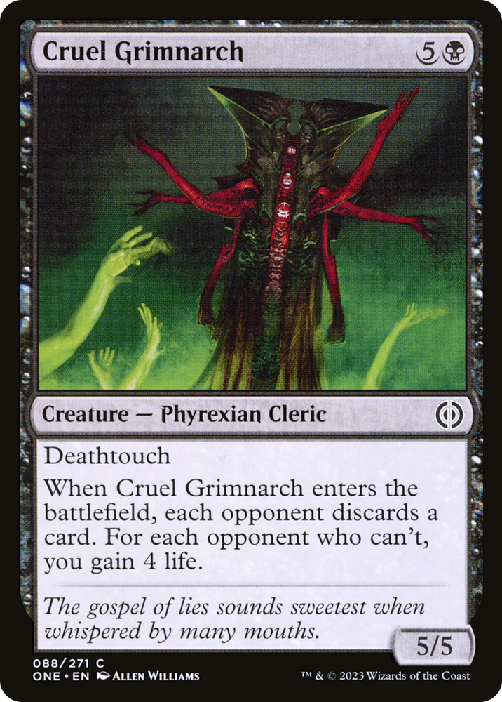 Cruel Grimnarch (ONE-088) - Phyrexia: All Will Be One Foil