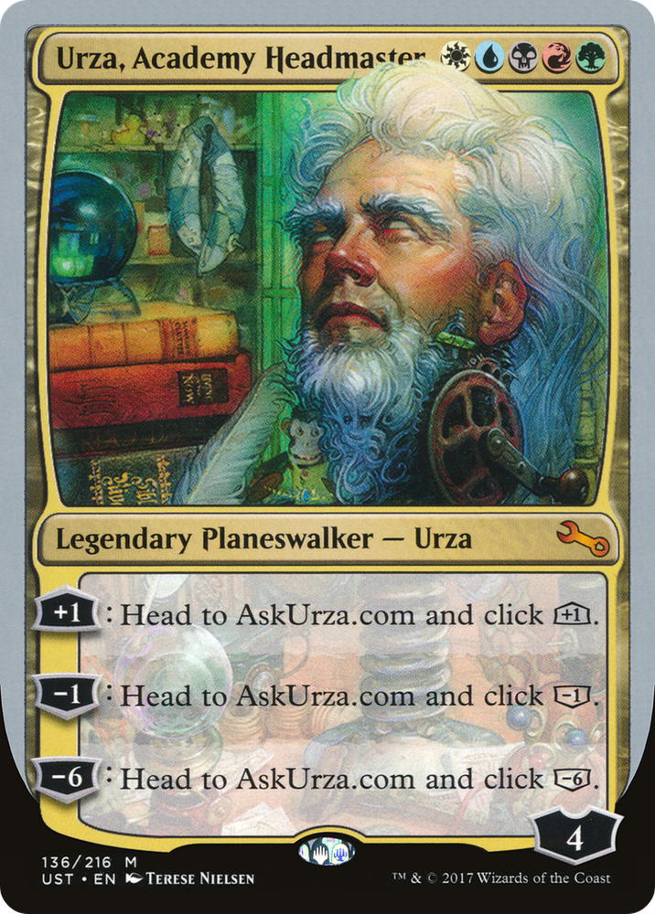 Urza, Academy Headmaster (UST-136) - Unstable Foil