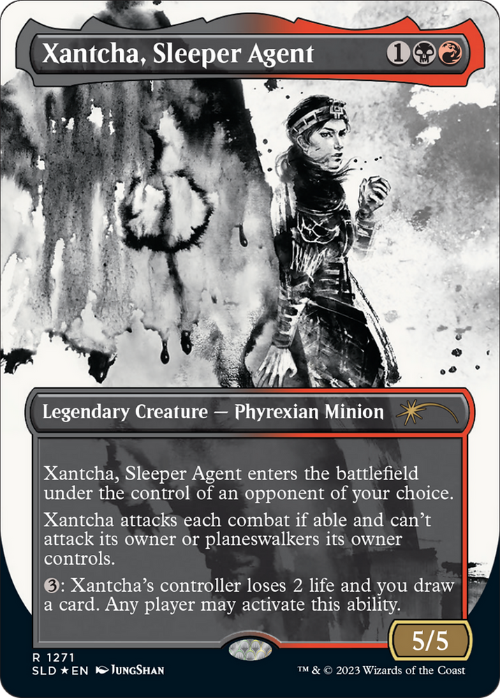 Xantcha, Sleeper Agent (Halo Foil) (SLD-1271) - Secret Lair Drop: (Showcase) (Borderless) Foil