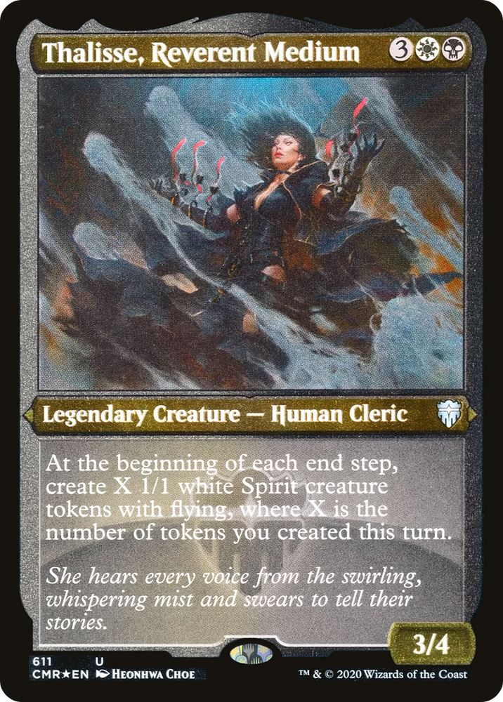 Thalisse, Reverent Medium (Foil Etched) (CMR-611) - Commander Legends Etched Foil
