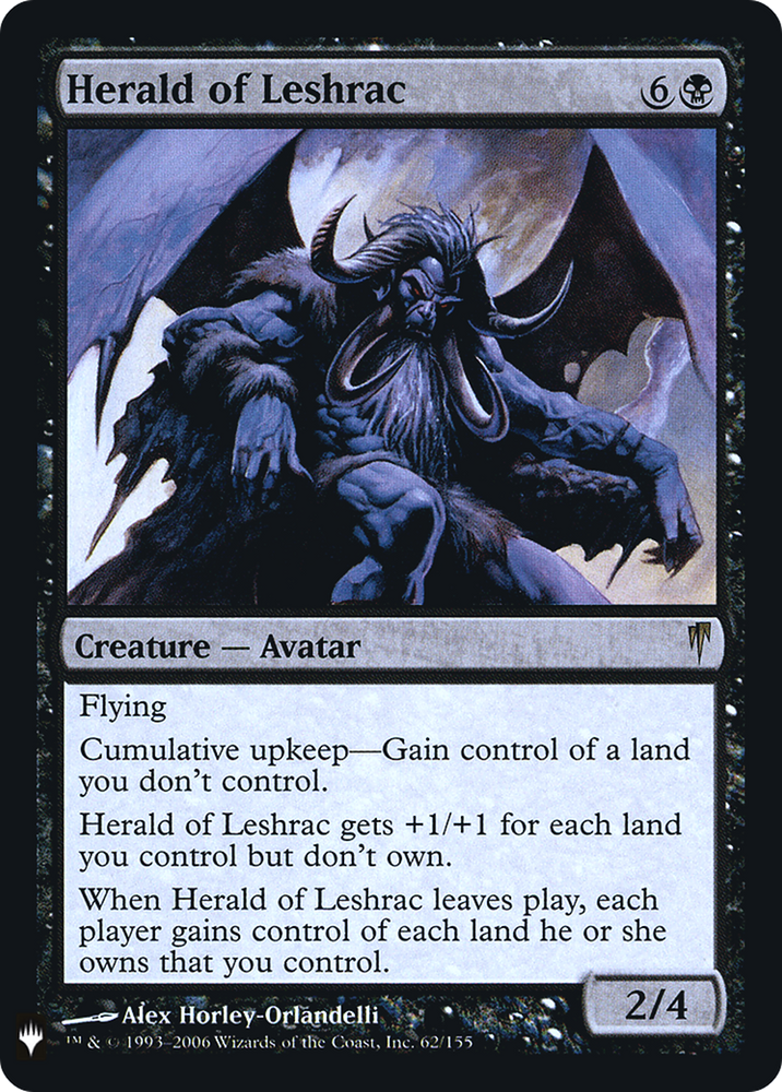 Herald of Leshrac (LIST-CSP-62) - The List Foil