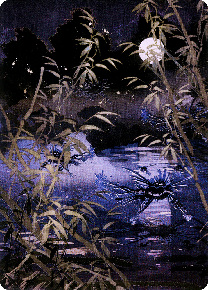 Swamp // Swamp (ANEO-081) - Neon Dynasty Art Series (Borderless)