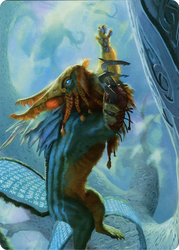 Toski, Bearer of Secrets // Toski, Bearer of Secrets (AKHM-052) - Kaldheim Art Series (Borderless)