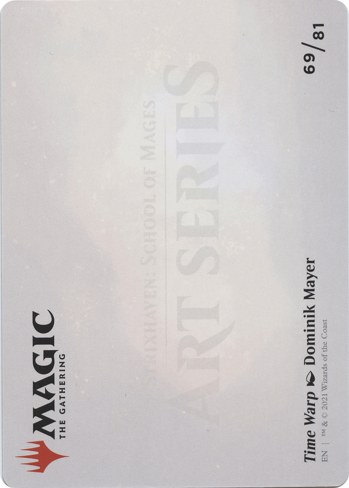 Time Warp // Time Warp (ASTX-069) - Strixhaven Art Series (Borderless) Foil