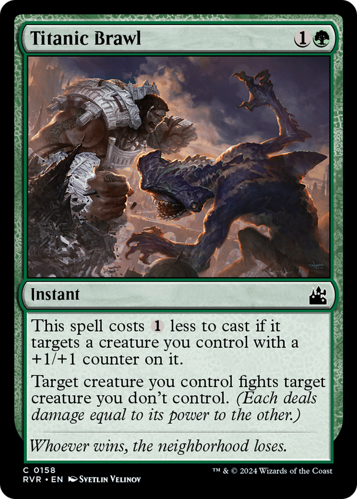 Titanic Brawl (RVR-158) - Ravnica Remastered Foil