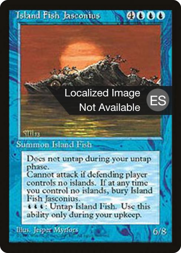 Island Fish Jasconius (4BB-078) - Fourth Edition Foreign Black Border