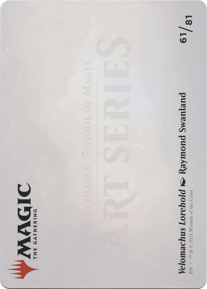 Velomachus Lorehold // Velomachus Lorehold (ASTX-061) - Strixhaven Art Series (Borderless) Foil