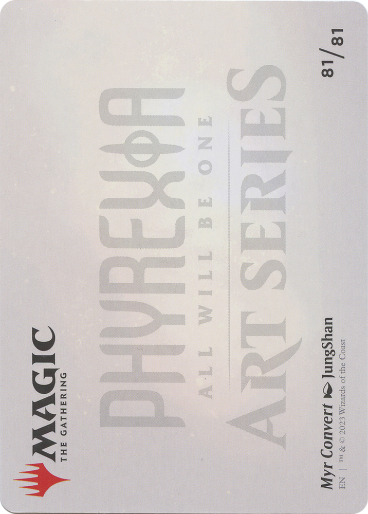 Myr Convert // Myr Convert (AONE-081) - Phyrexia: All Will Be One Art Series (Borderless)