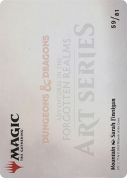 Mountain // Mountain (AAFR-059) - Adventures in the Forgotten Realms Art Series (Borderless) Foil