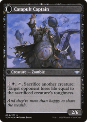 Catapult Fodder (VOW-099) - Innistrad: Crimson Vow: (Double Faced Transform) Foil