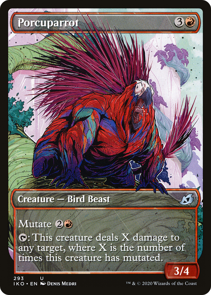 Porcuparrot (Showcase) (IKO-293) - Ikoria: Lair of Behemoths: (Showcase) Foil