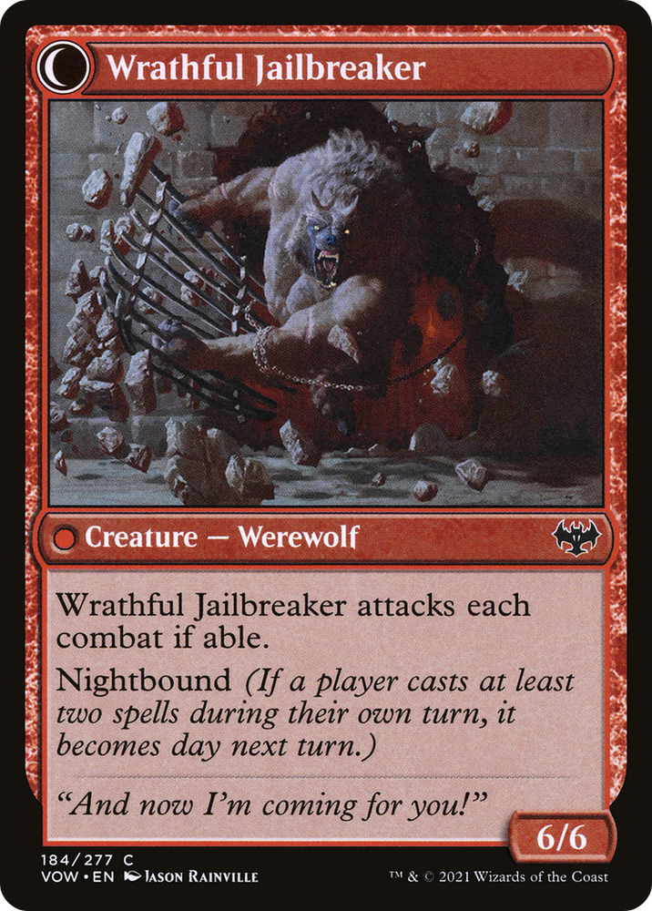 Weary Prisoner (VOW-184) - Innistrad: Crimson Vow: (Double Faced Transform)