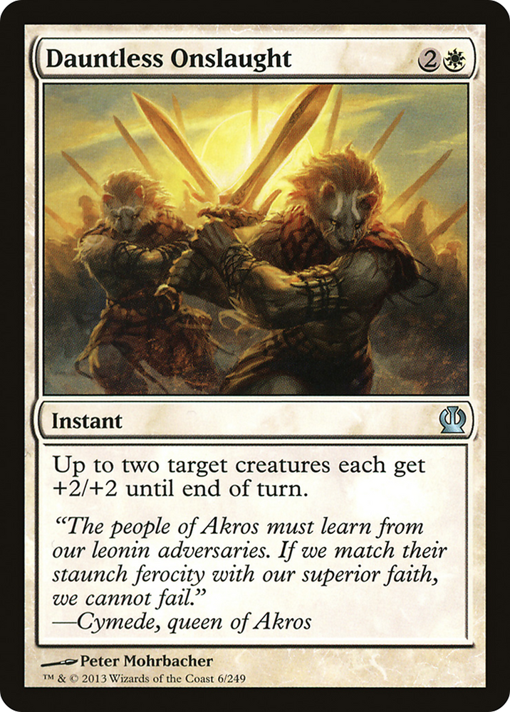 Dauntless Onslaught (THS-006) - Theros Foil