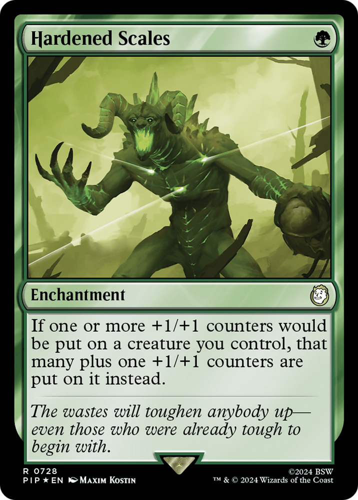 Hardened Scales (Surge Foil) (PIP-728) - Fallout Foil