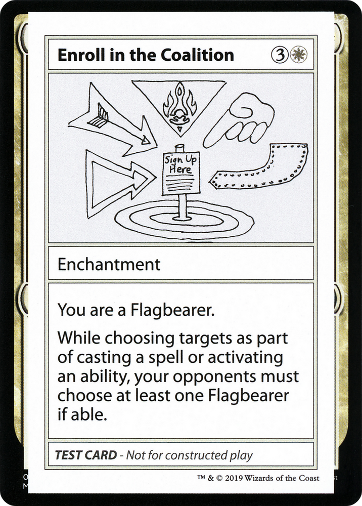 Enroll in the Coalition (No PW Symbol) (CMB1-004) - Mystery Booster Playtest Cards 2021