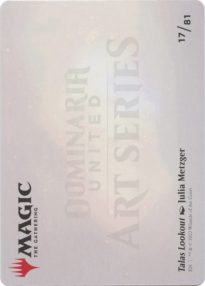 Talas Lookout // Talas Lookout (ADMU-017) - Dominaria United Art Series (Borderless) Foil