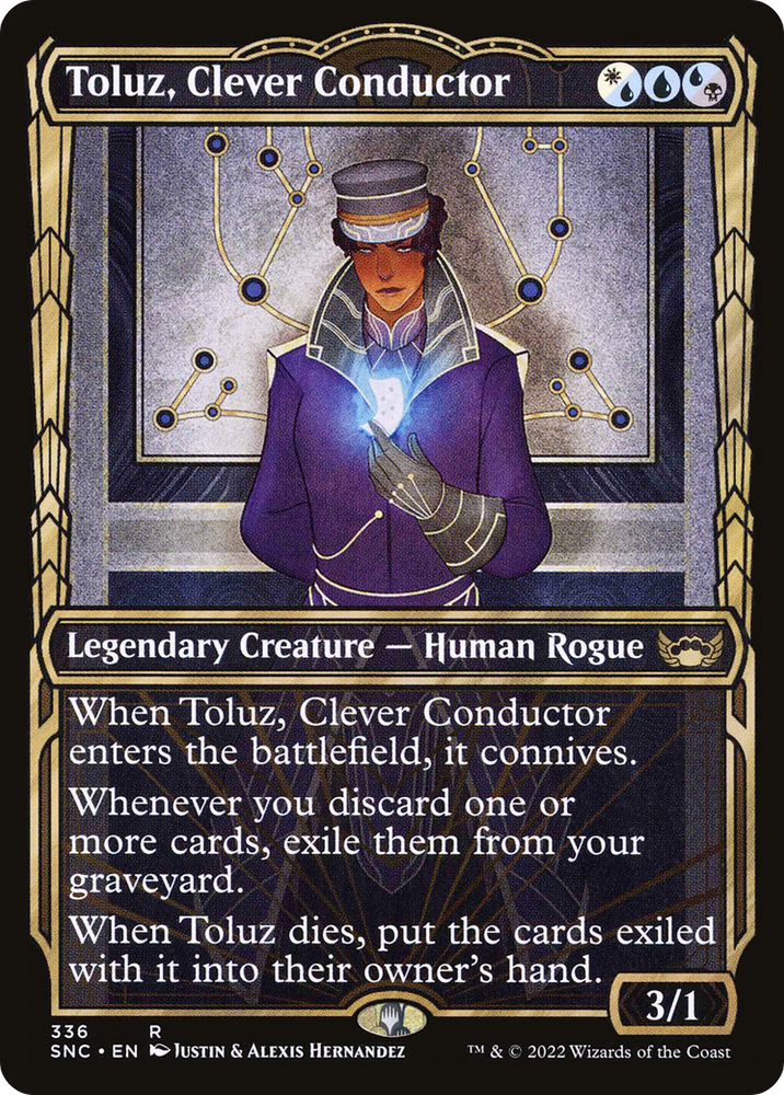 Toluz, Clever Conductor (Showcase) (SNC-336) - Streets of New Capenna: (Showcase) Foil