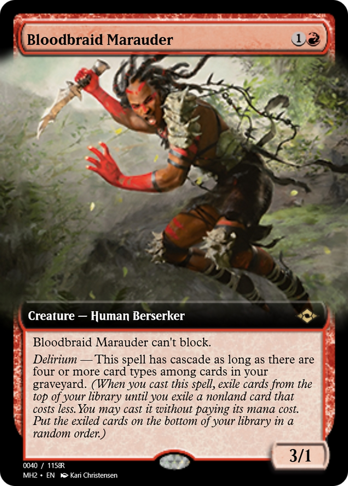 Bloodbraid Marauder (PRM-91281) - Magic Online Promos Foil