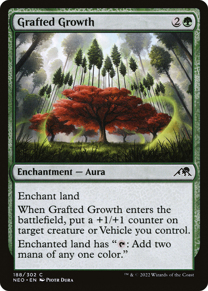Grafted Growth (NEO-188) - Kamigawa: Neon Dynasty Foil