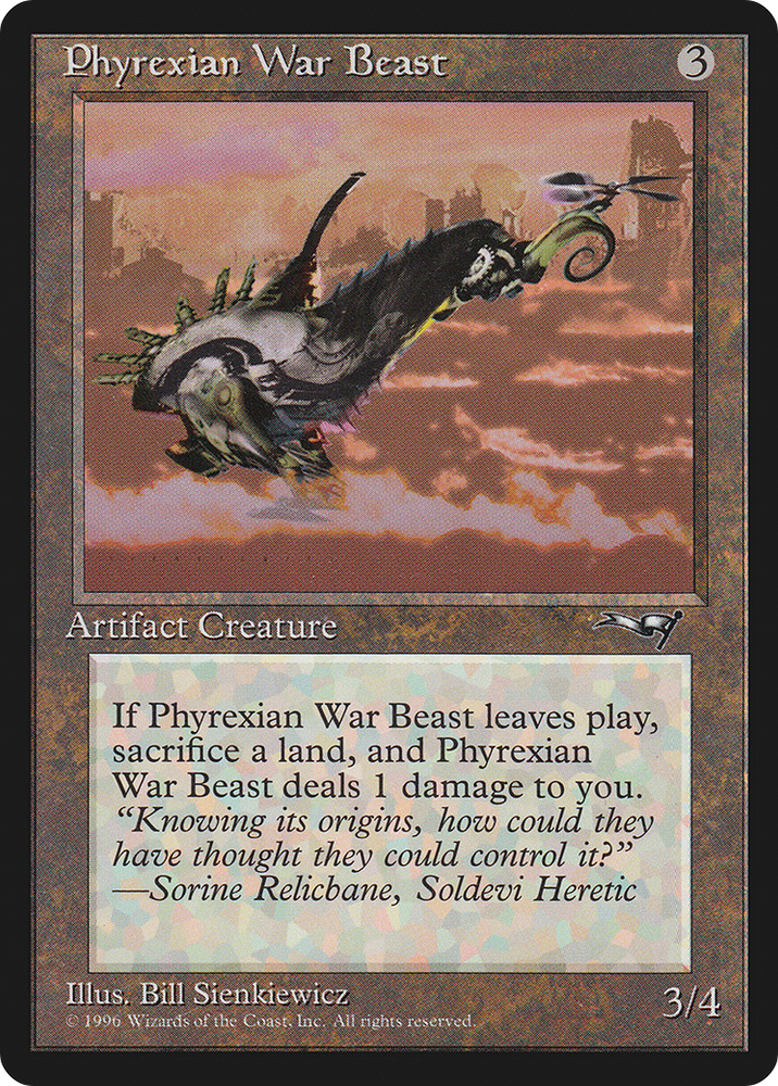 Phyrexian War Beast (Facing Right) (ALL-127B) - Alliances