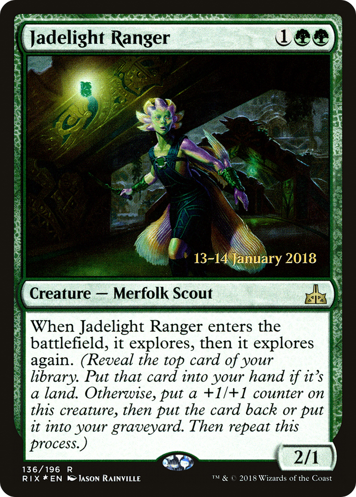 Jadelight Ranger (PRE-136) - Rivals of Ixalan Promos Foil