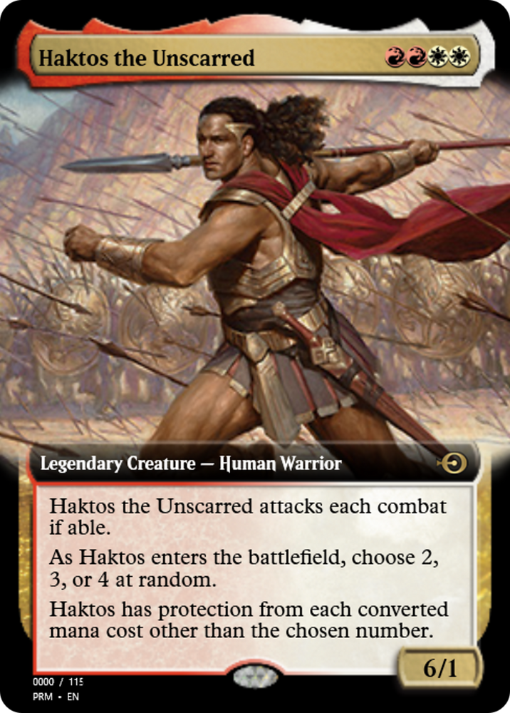Haktos the Unscarred (PRM-79933) - Magic Online Promos Foil