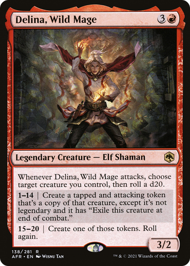 Delina, Wild Mage (AFR-138) - Adventures in the Forgotten Realms Foil