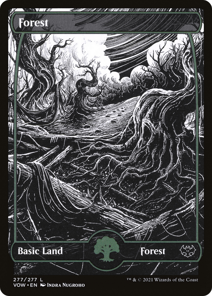 Forest (277) (VOW-277) - Innistrad: Crimson Vow: (Showcase) Foil
