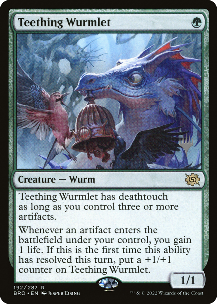 Teething Wurmlet (PPBRO-192) - The Brothers' War Promos Foil