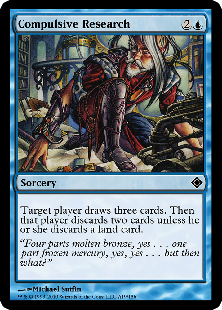 Compulsive Research (TD0-A19) - Magic Online Theme Decks
