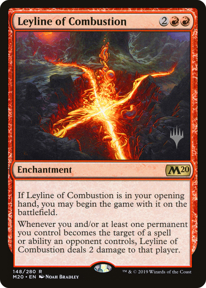 Leyline of Combustion (PPM20-148P) - Core Set 2020 Promos Foil
