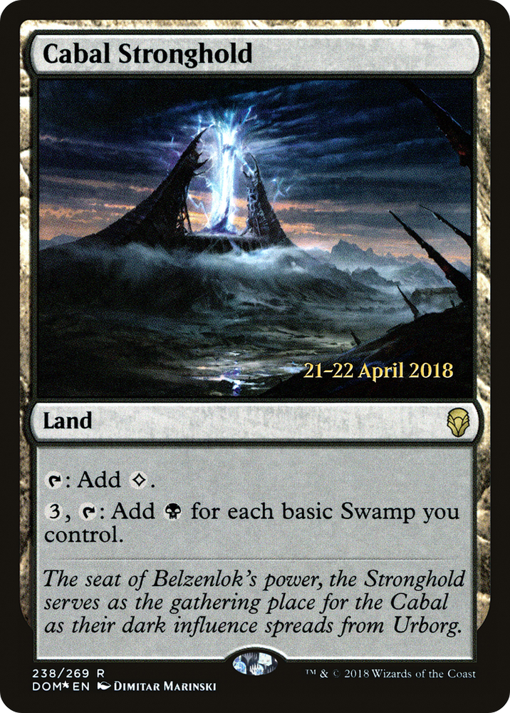 Cabal Stronghold (PRE-238S) - Dominaria Promos Foil