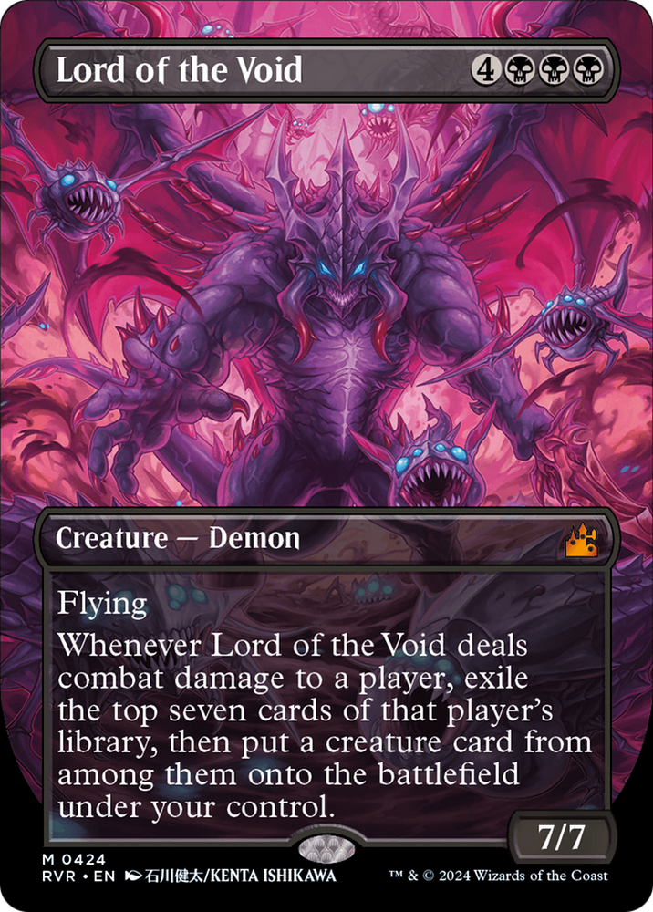 Lord of the Void (Anime Borderless) (RVR-424) - Ravnica Remastered (Borderless) Foil