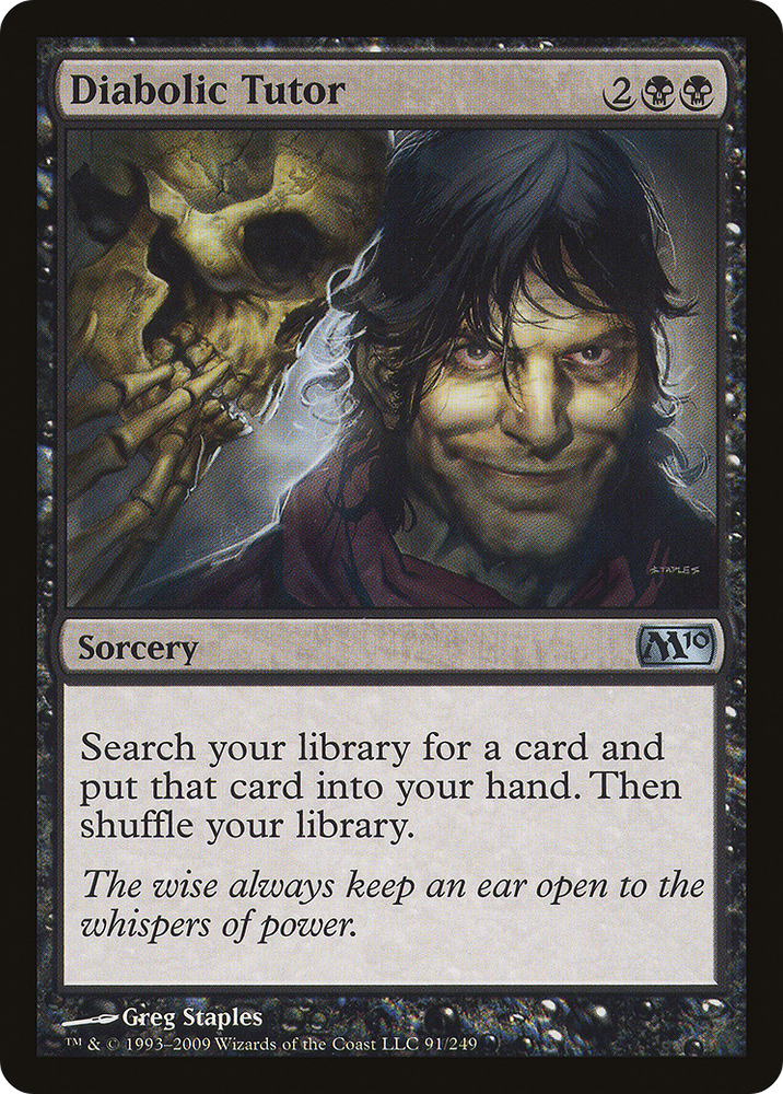 Diabolic Tutor (M10-091) - Magic 2010 Foil