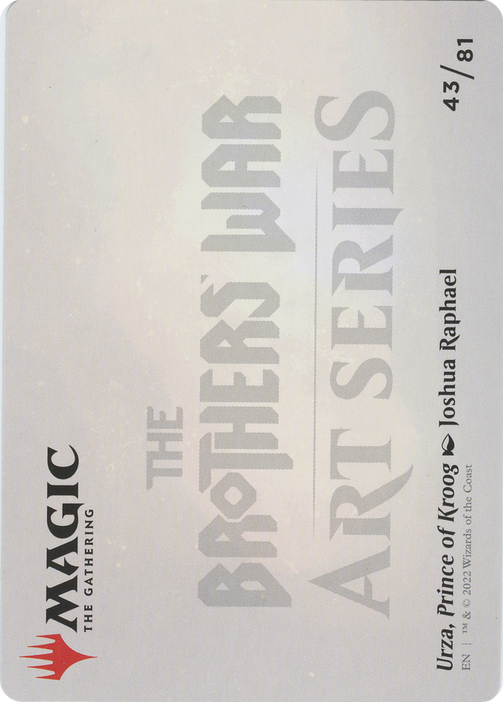Urza, Prince of Kroog // Urza, Prince of Kroog (ABRO-043) - The Brothers' War Art Series (Borderless)