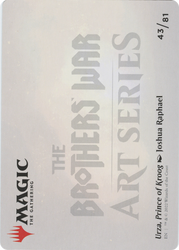 Urza, Prince of Kroog // Urza, Prince of Kroog (ABRO-043) - The Brothers' War Art Series (Borderless) Foil