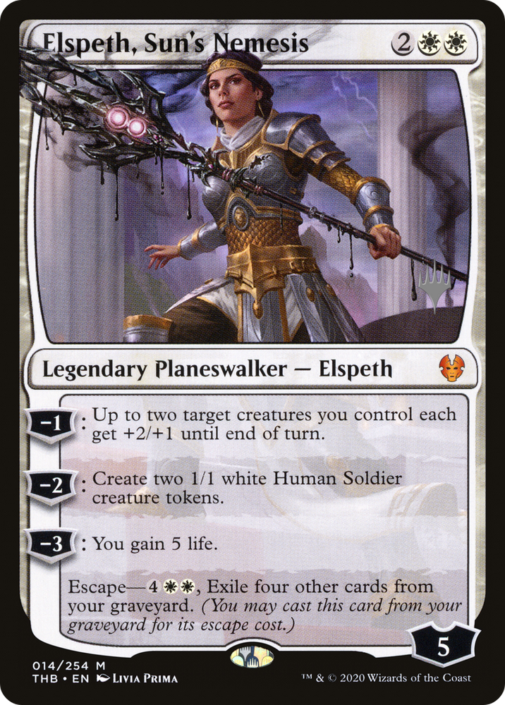 Elspeth, Sun's Nemesis (PPTHB-14P) - Theros Beyond Death Promos Foil