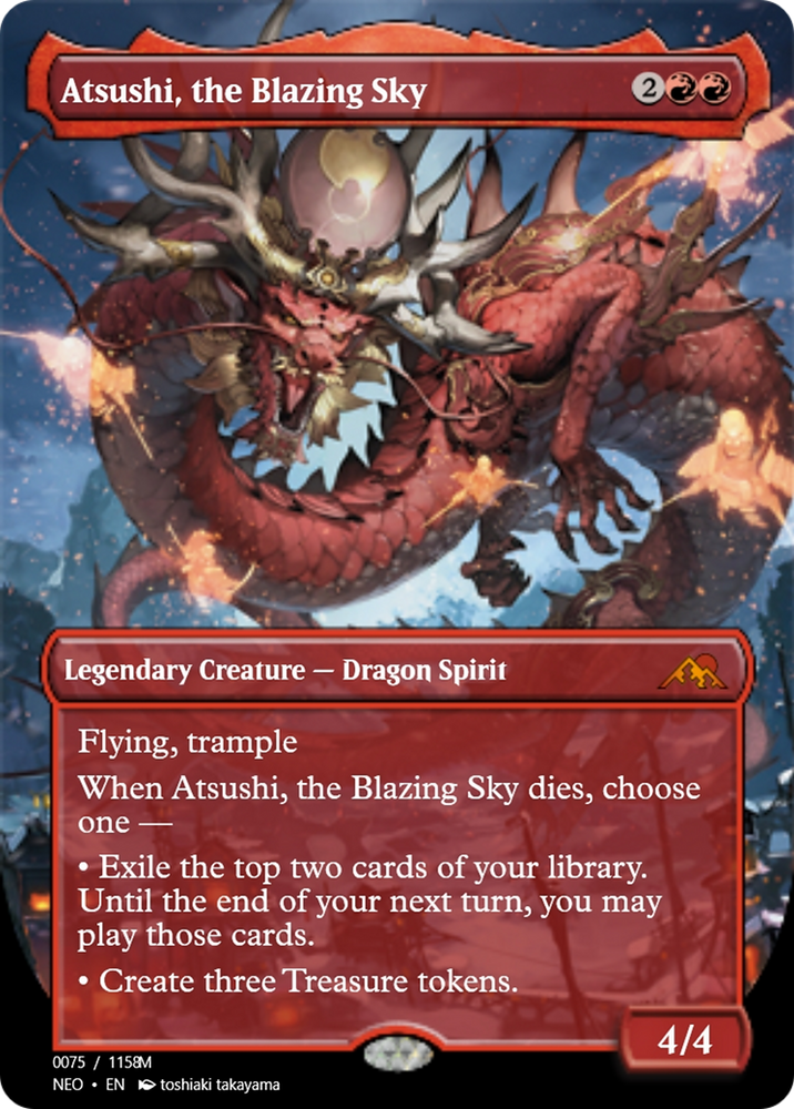 Atsushi, the Blazing Sky (PRM-98013) - Magic Online Promos Foil