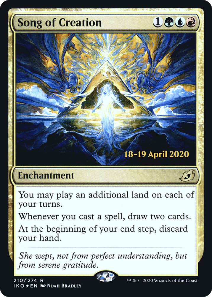 Song of Creation (PRE-210) - Ikoria: Lair of Behemoths Promos Foil