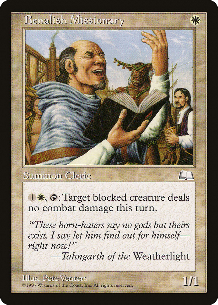 Benalish Missionary (WTH-) - Weatherlight