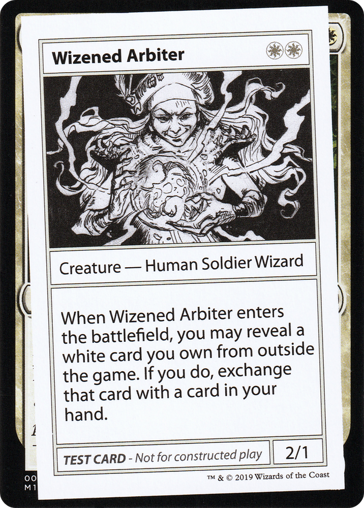 Wizened Arbiter (No PW Symbol) (CMB1-014) - Mystery Booster Playtest Cards 2021