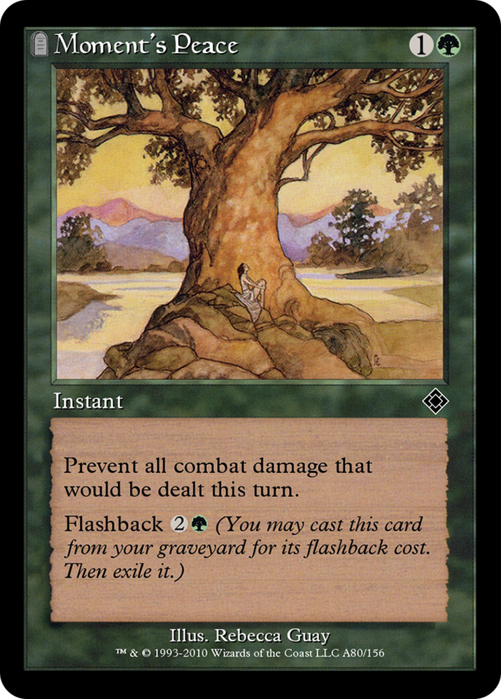 Moment's Peace (TD0-A80) - Magic Online Theme Decks: (tombstone)