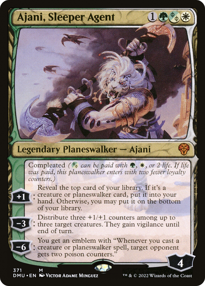 Ajani, Sleeper Agent (371) (DMU-371) - Dominaria United: (Showcase) Foil