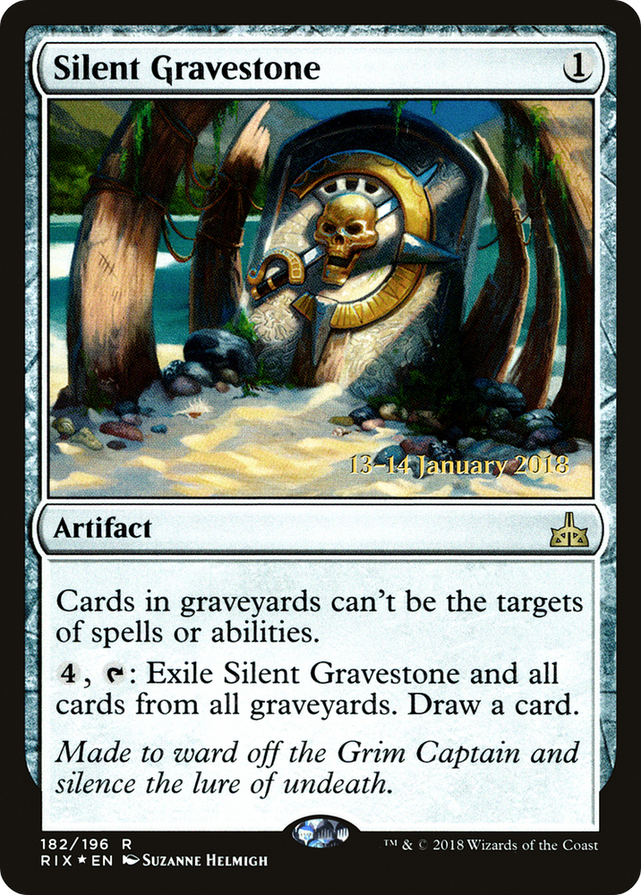 Silent Gravestone (PRE-182) - Rivals of Ixalan Promos Foil