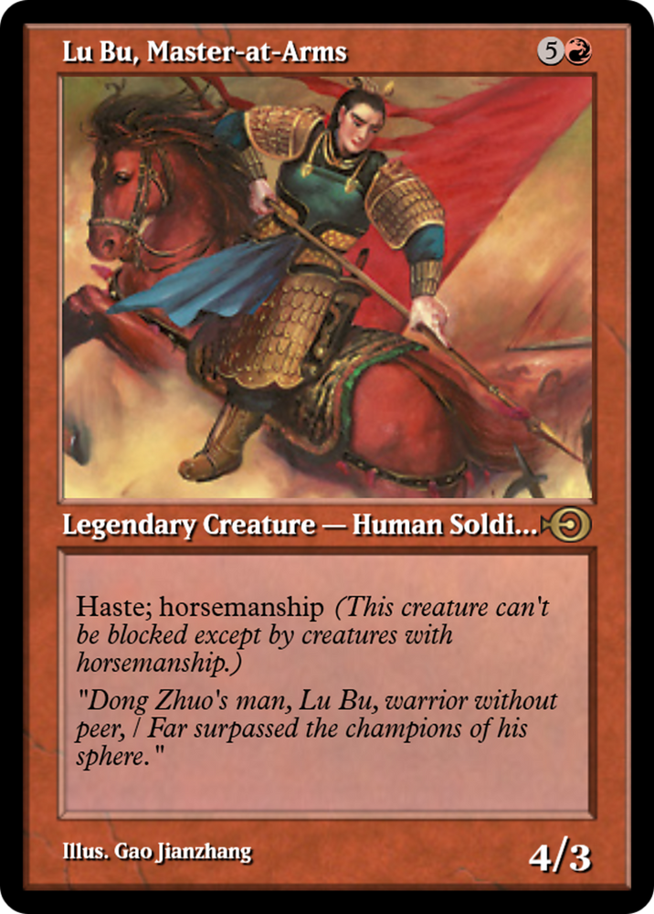 Lu Bu, Master-at-Arms (PRM-36130) - Magic Online Promos Foil