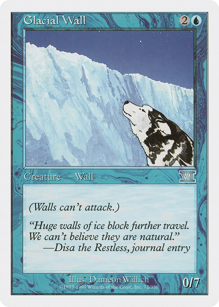 Glacial Wall (6ED-072) - Classic Sixth Edition